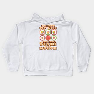 'Fit'Ness Sushi In My Mouth' Funny Sushi Gift Kids Hoodie